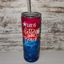 Load image into Gallery viewer, Beach (no glitter) 20 oz. Skinny Tumbler
