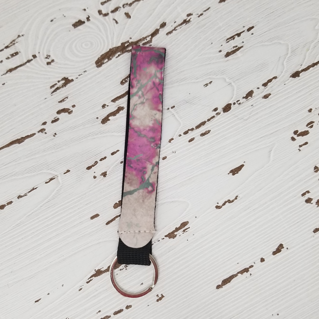 Marble Wristlet Keychain